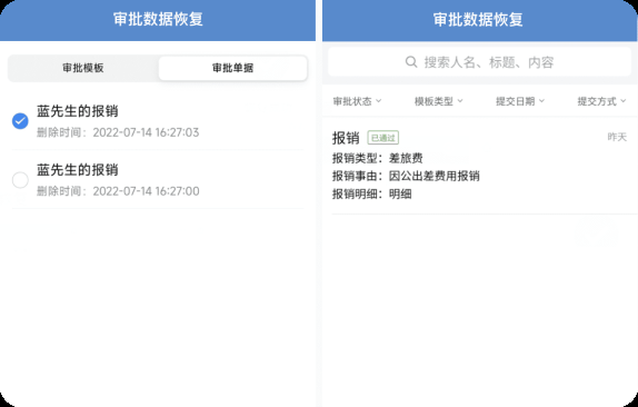 审批数据